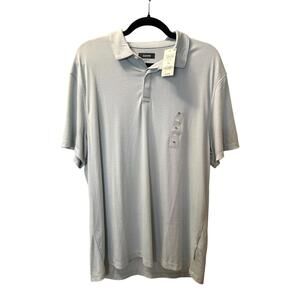 Alfani Stretch Polo Shirt XL Light Blue